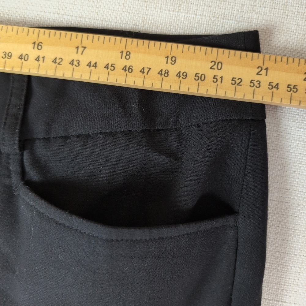 Michael Kors Gramercy Fit Dress Pants Women 18W Regular Black Straight Leg - Picture 3 of 12